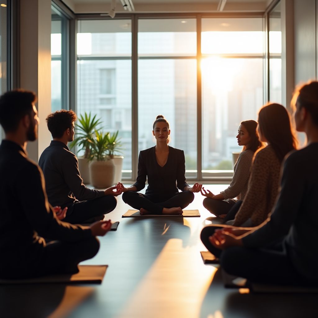 Grup meditasyon seansı